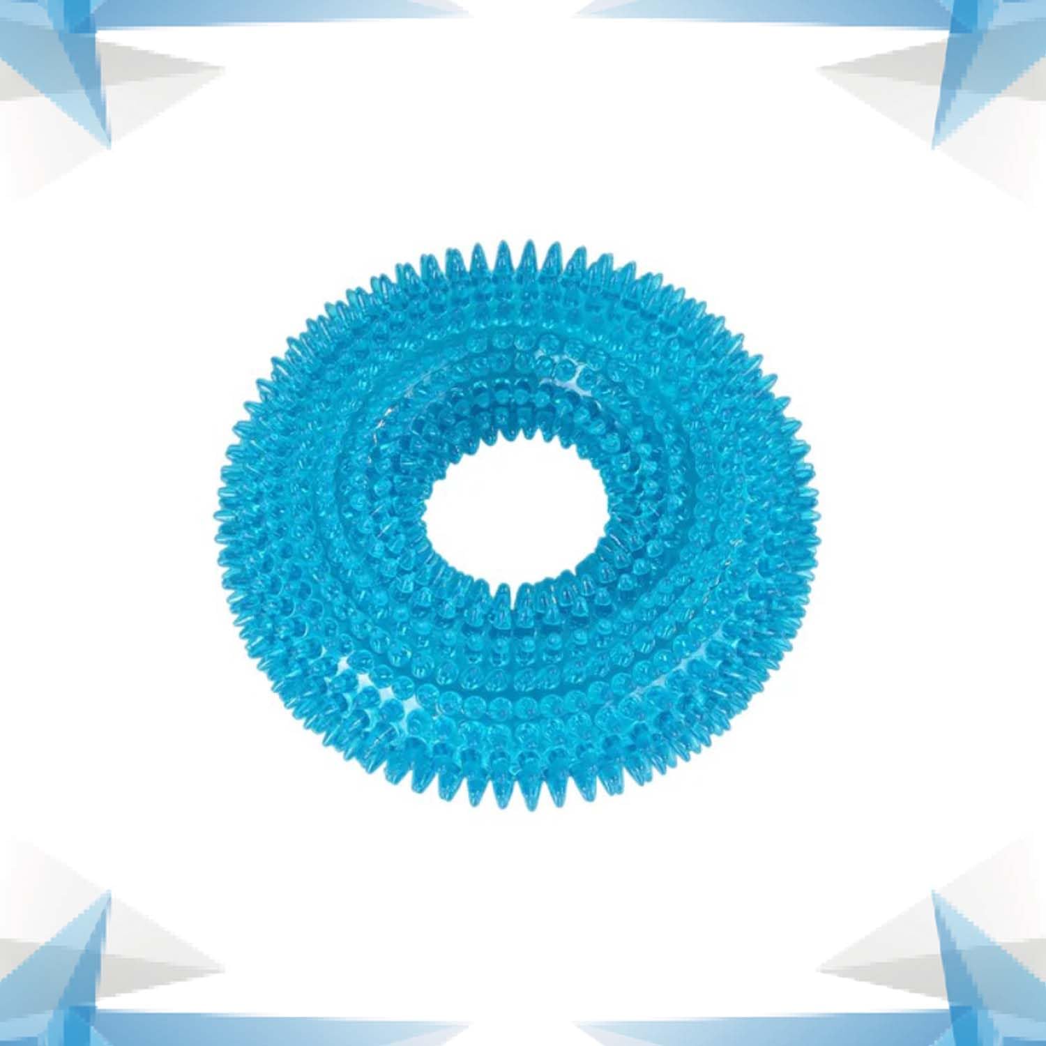 Woofy Non-Toxic Squeaky Chewing Ring Soft Stab Balls - Cleaning Teeth Balls Latex Dog Chewing Toys Rubber Fetch Ring Toy Pack of 1 (B0BNLJWC6G) Amazon Price History, Amazon Price Tracker