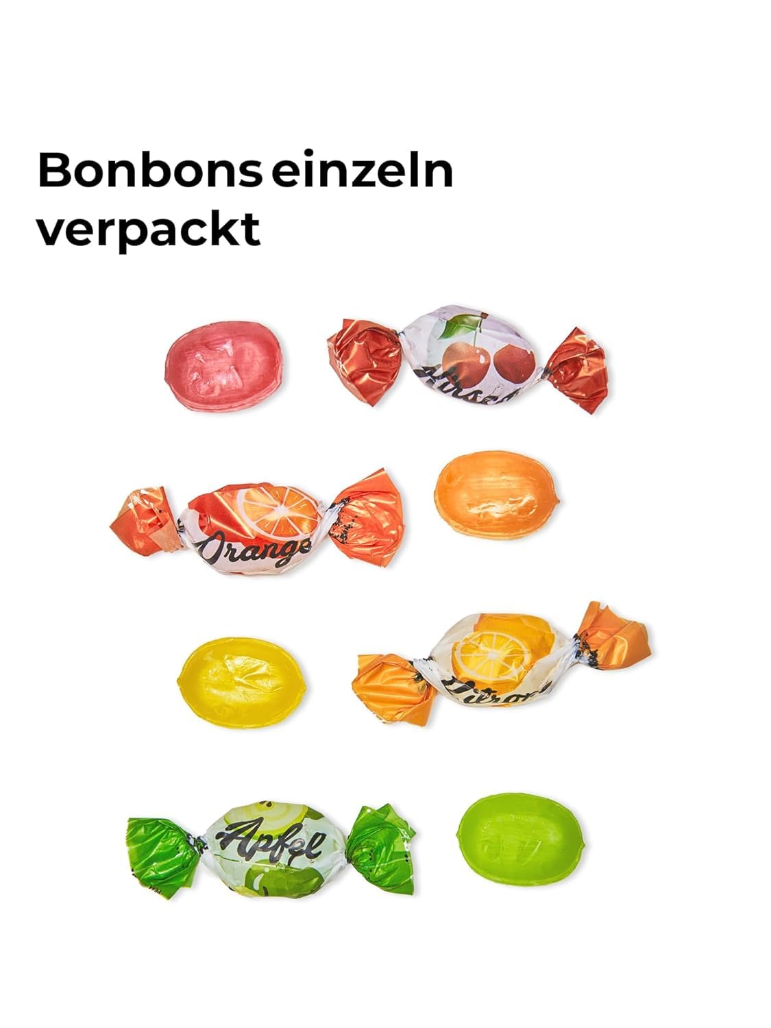 vontek 10 kg Bonbons Großpackung – 1800 Bonbons einzeln verpackt – Perfektes Wurfmaterial für Karneval, Fasching, Halloween, Messen – Fruchtbonbons, Mini Bonbon, bunt gemischt