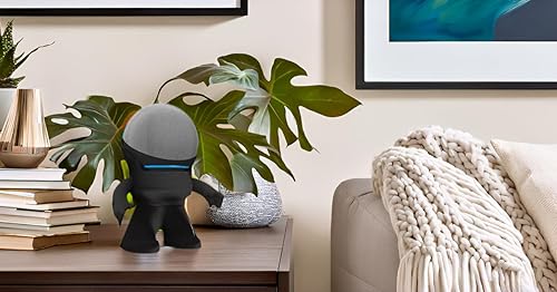 Miniatura 2 de Splin Soporte de mesa compatible con Yaxa Alexa Smart Speaker Echo Dot (4ª y 5ª generación) y Apple HomePod Mini, Mr. Bill (negro)