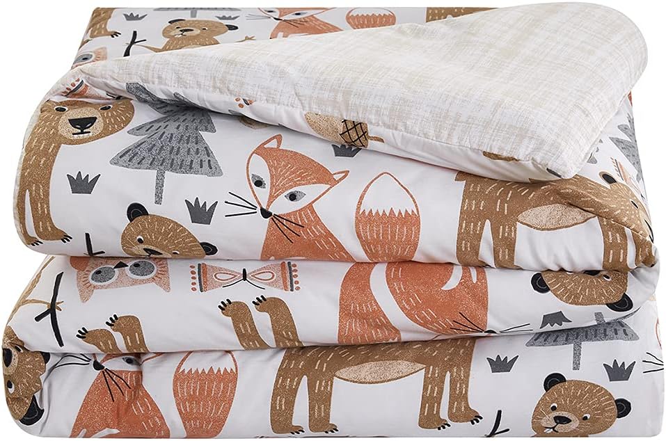 VCNY Home Little Campers Reversible 2 Piece Bedding Comforter Set Twin Multi