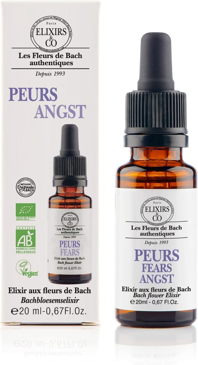 Fleurs De Bach Azur - Elixir Pour Peurs & Anxiété - 30mL - Expiration 07/2027 - Neuf