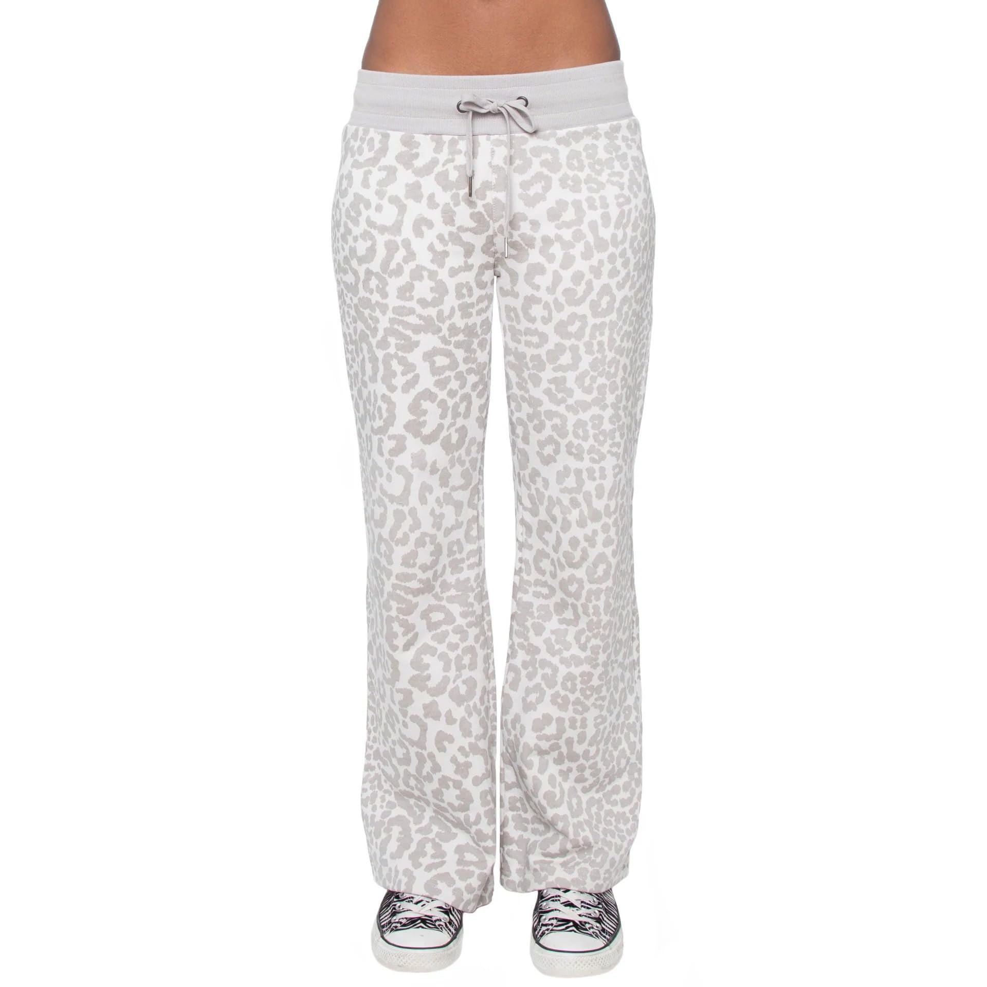 Leopard Zebra Print Sweatpants Women Teen Girls Y2k Grunge Emo Drawstring Wide Leg Pants High Waisted Bottoms