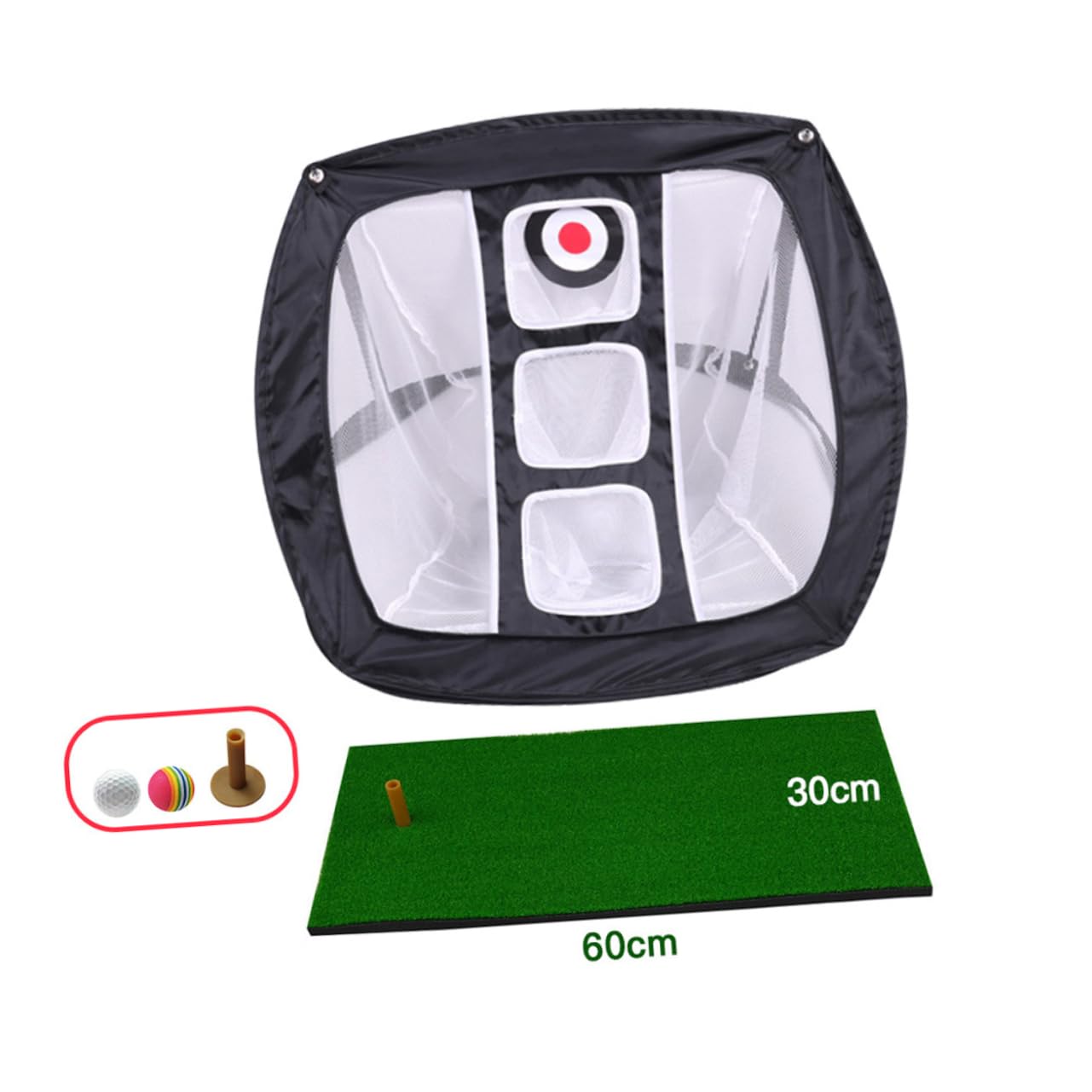 LIOOBO Chipping Net Golf Hitting Mat Baseball Hitting Net Practice Pitching Cage Training
