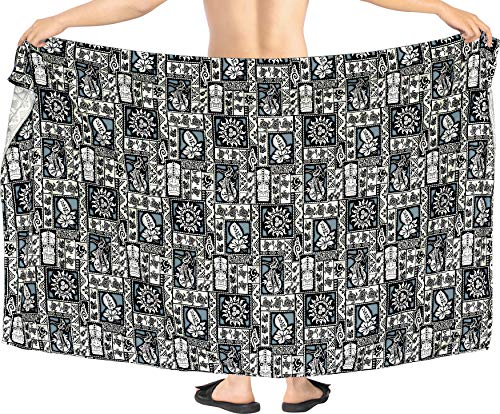 LA LEELA Men's Sarong Beach Cover Up Swim Wrap4