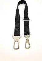 Cinto de Segurança para Cães PET Regulável Mosquetão com Trava em Aço Fita Nylon 20mm Encaixe Universal para Carro – Transporte Seguro e Confortável -SHACK