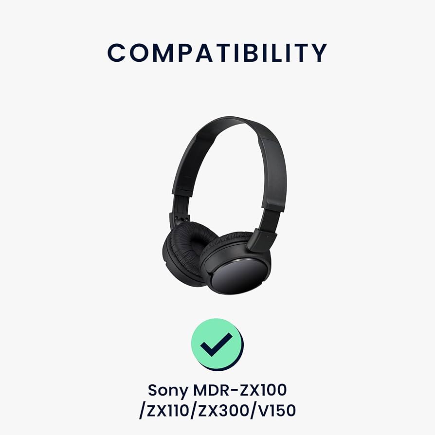 SONY デジタルヘッドホン　カバー新品付き Amazon | kwmobile 2x ヘッドホンカバー Sony MDR-ZX110 / MDR