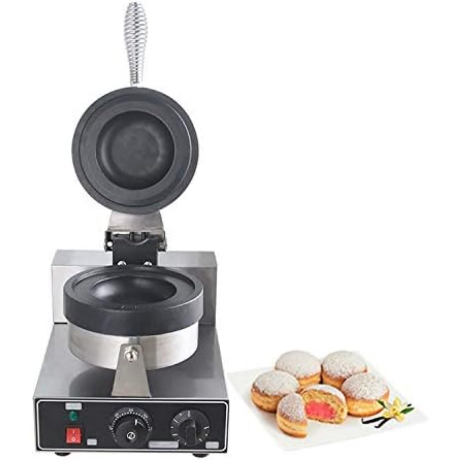 UofZc Ice Cream Burger Maker, double UFO Burger Maker, Ice Cream Filling Waffle Maker, Hamburger Waffle Maker Sandwich Press Non-stick Panini press machine