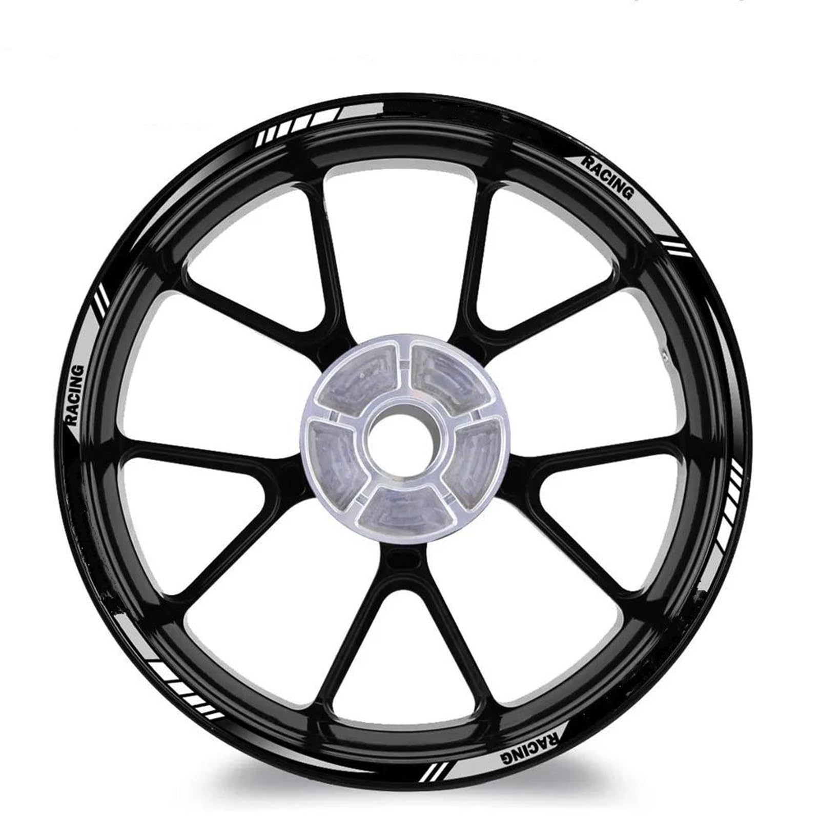 Reifenaufkleber-Set Motorrad-Felgenaufkleber Für Für Forza 125 250 300 350 750 MF13 15 14 Zoll, Reflektierende Aufkleber Für Felgen Naben Motorrad Dekor Felgenaufkleber(Farbe 4)