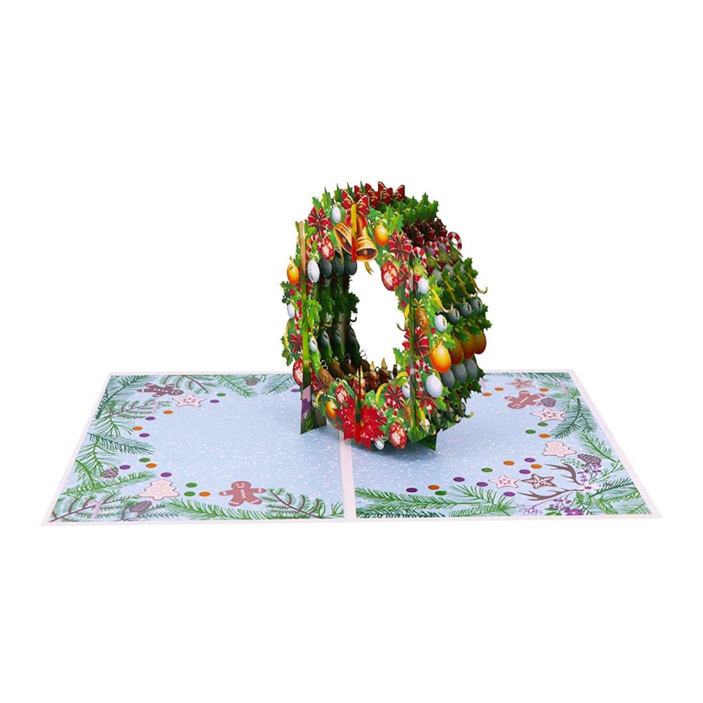 RAN 5 stücke Urlaub Geschenkkarte 3D Pop-up Weihnachtskarten Geschenk-Gruß-Karte Postkarte for Weihnachtsfeier