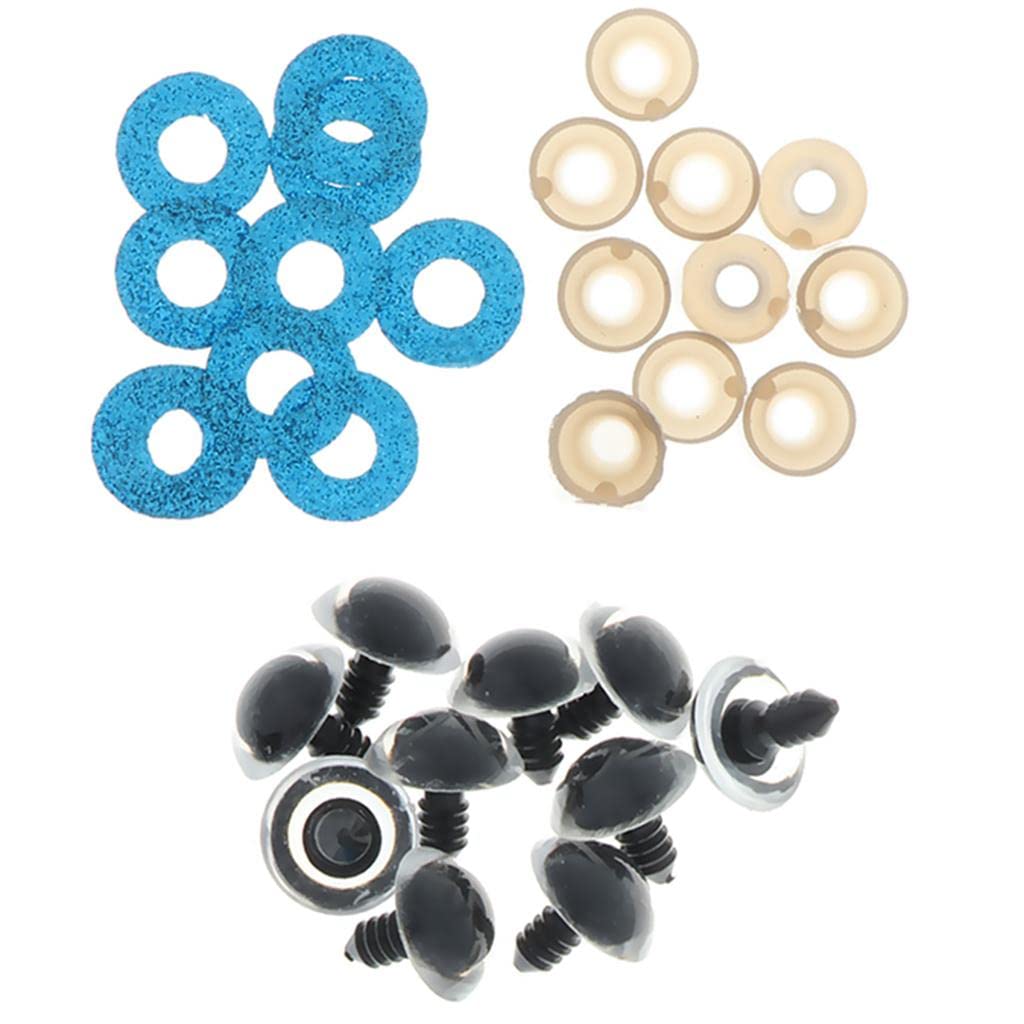 10pcs PVC Safety Toy Eyes + Glitter Nonwovens + Washer 24mm Blue|Toys & Hobbies | Stuffed Animals | Other Stuffed Animals|10 Pieces Round PVC Clear Safety Eyes-image-24