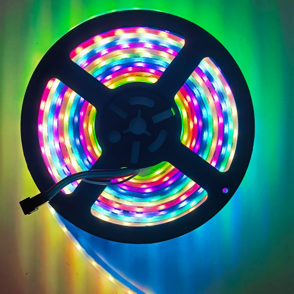TM1814 DC12V 24V Led Strip Light 4 in 1 Similar SK6812 RGBW Pixels Addressable RGBWW RGBW 5050 3 Pin Led Lights IP30 65 67 (RGB+Warm White (TM1814 IC), 24V (1IC 6LEDs) Waterproof IP65)