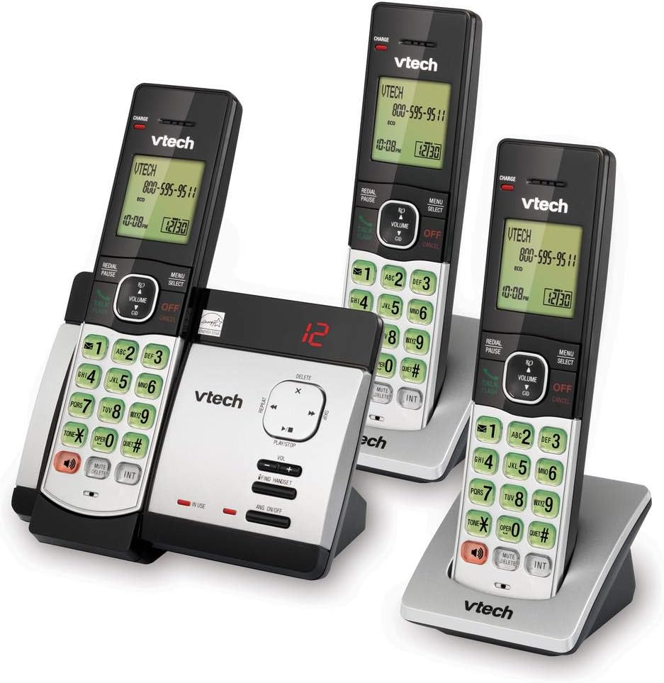 VTech 3-Handset Answering System with Caller ID