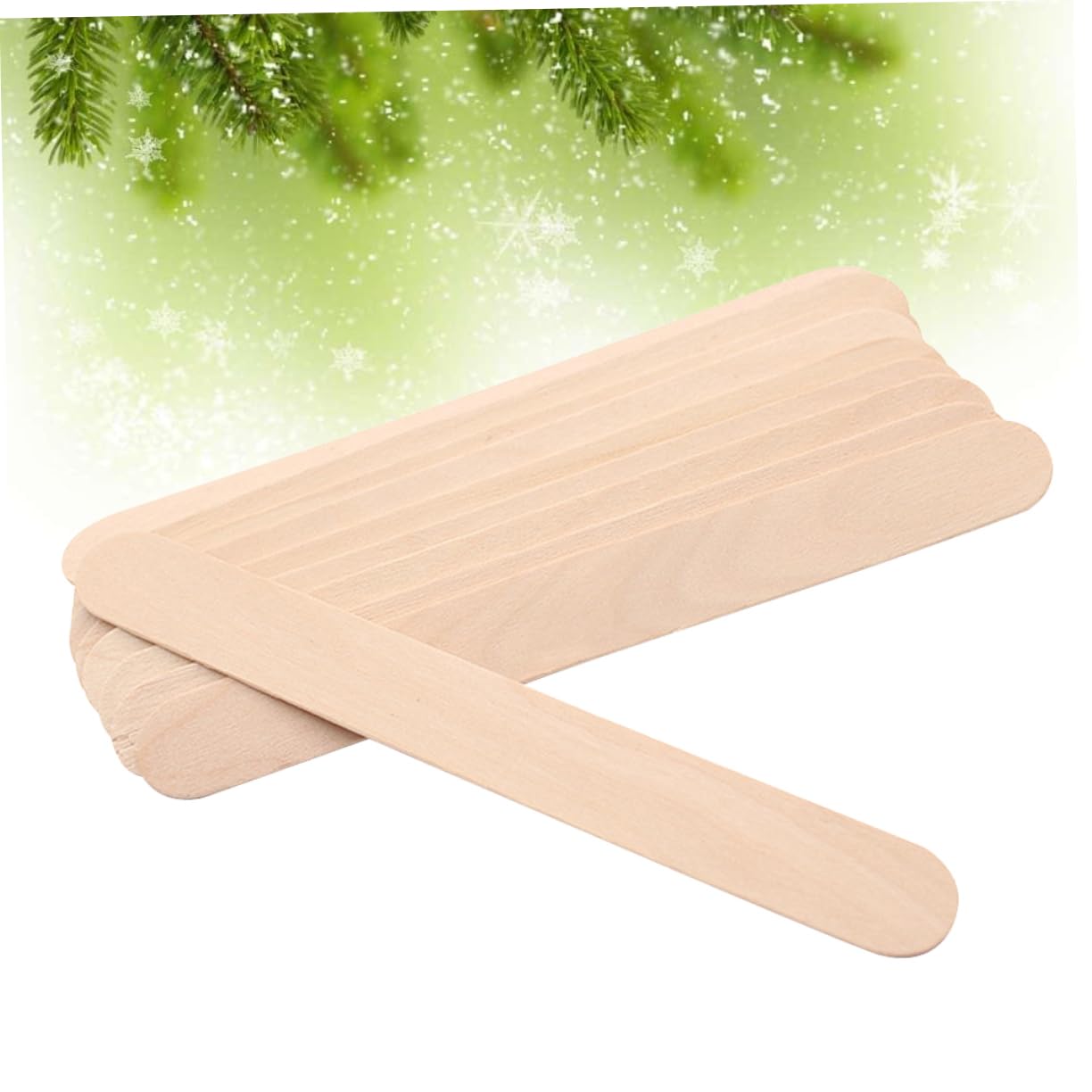 OUNONA Face Hair Remover Scraper 100pcs Wood Beauty Tools Unhairing Tool Skin Scraper for Face