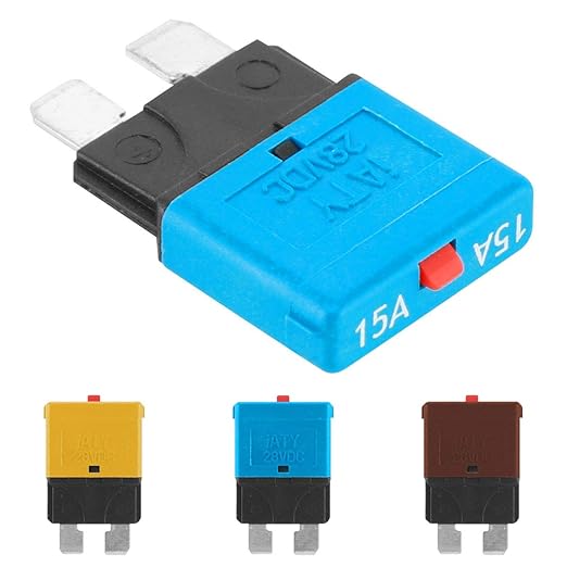 Car Blade Fuse Kit Resettable Auto Fuses 10Amp 15Amp 20Amp DEALPEAK