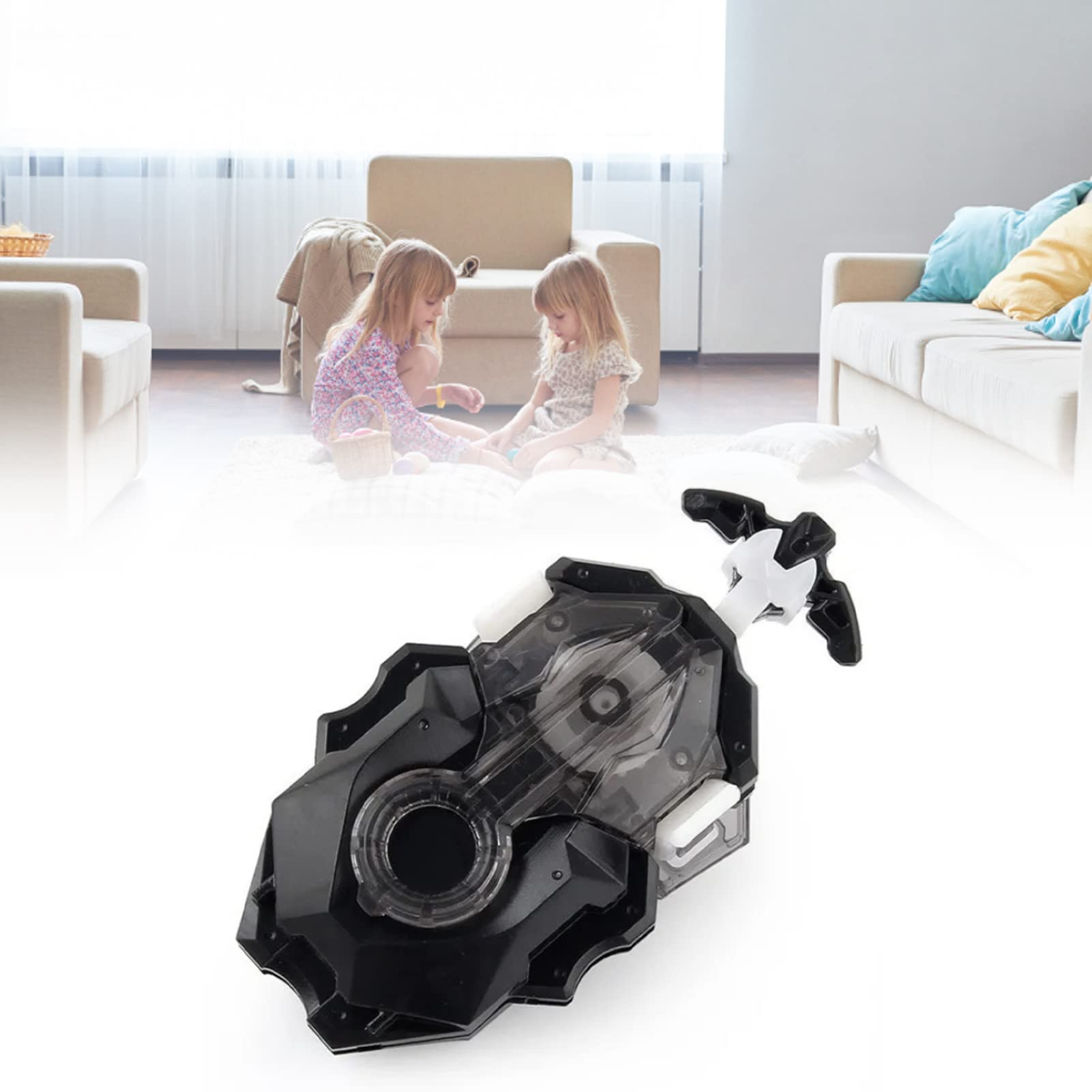 String Wire Launcher Left Right 2 Way Launcher Toys for Kids Children Gifts Black, Small - Image 2