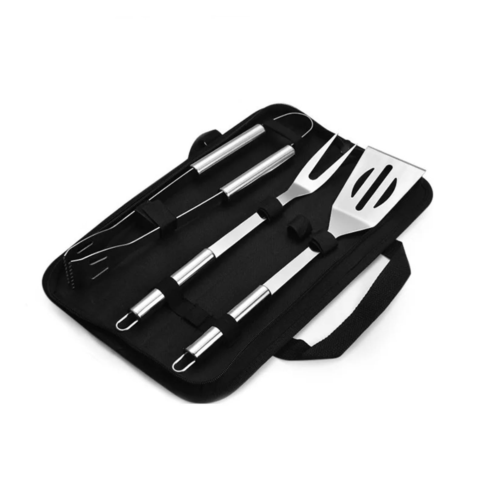 Generisch 3-teiliges Grillwerkzeug-Set, Spatel, Gabel, Messer, Grill, Grillzubehör, Camping, Outdoor-Kochutensilien