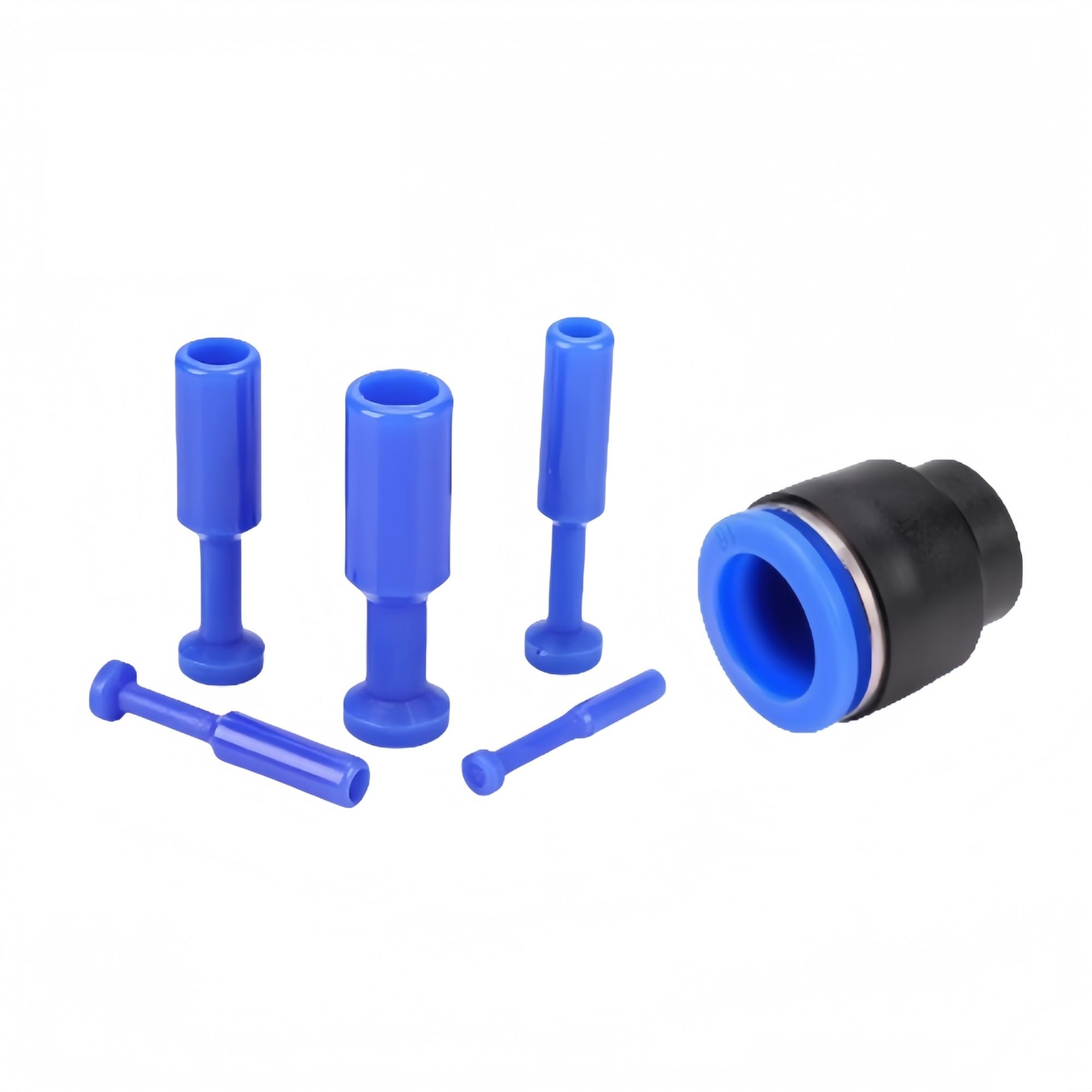 Acoplamientos rápidos neumáticos - Conector de ajuste a presión for manguera de aire/gas - 4 6 8 10 12 16 mm Tapón ciego y racores de empuje directo(PPF8,1PCS)