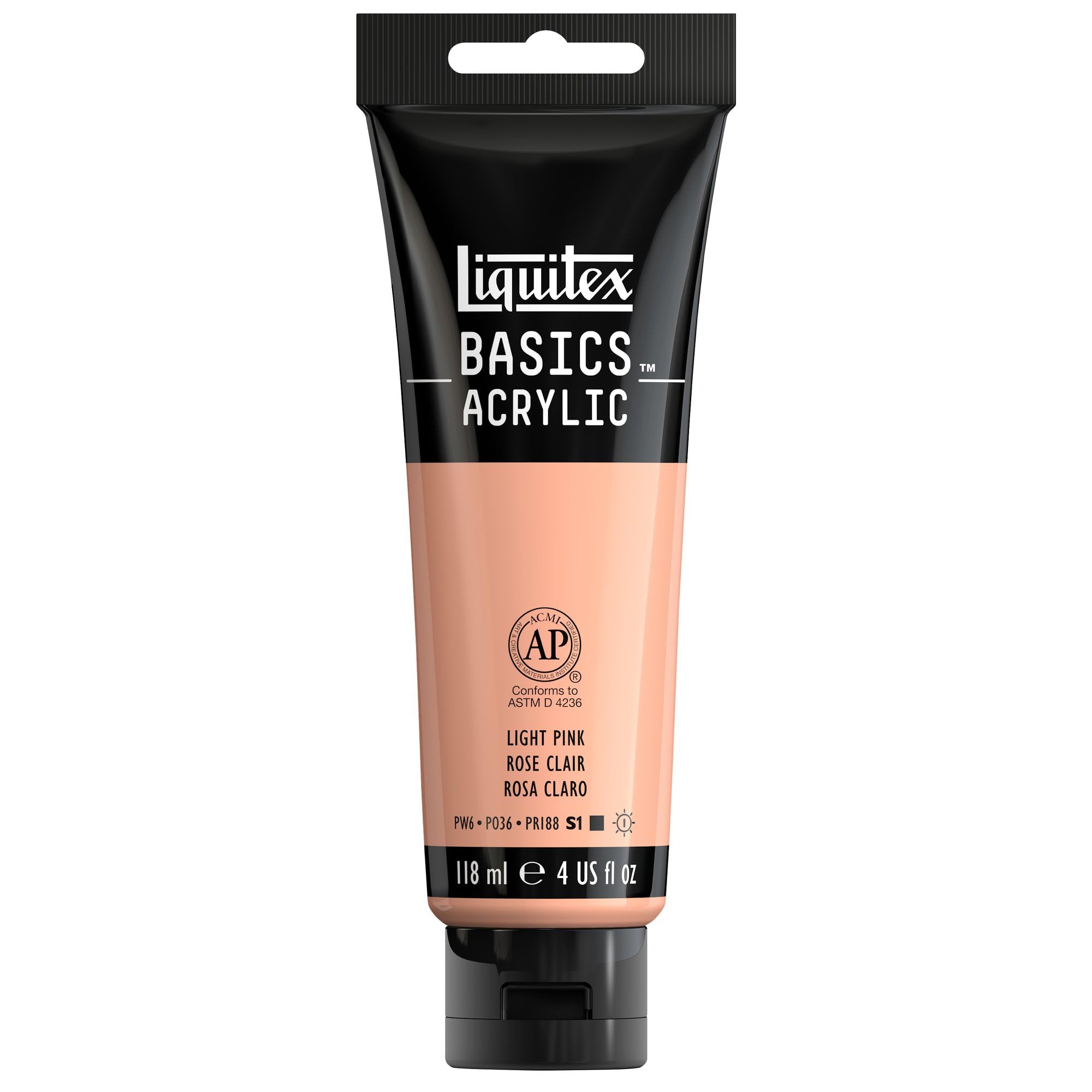 Liquitex ベーシックアクリルペイント 4オンス入りチューブ アリザリン深紅色調 4-oz Tube ピンク 1046810