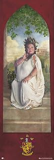 Harry Potter - Door Movie Poster (The Fat Lady - House Gryffindor - Version 2) (Size: 21" x 62")