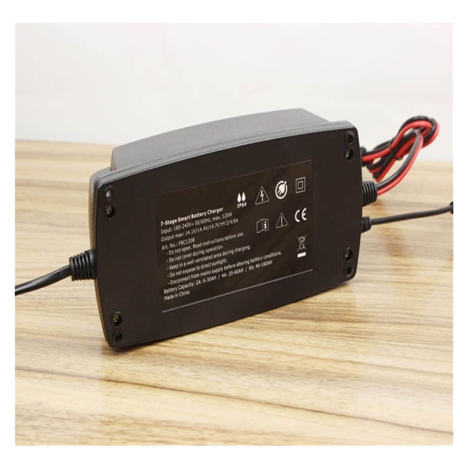 Chargeur de Batterie, 1 2V 2A 4A 8A 7 Chargeur de batterie Smart-Smart, chargeur de batterie de voiture maintière et désulfateur for piles plomb