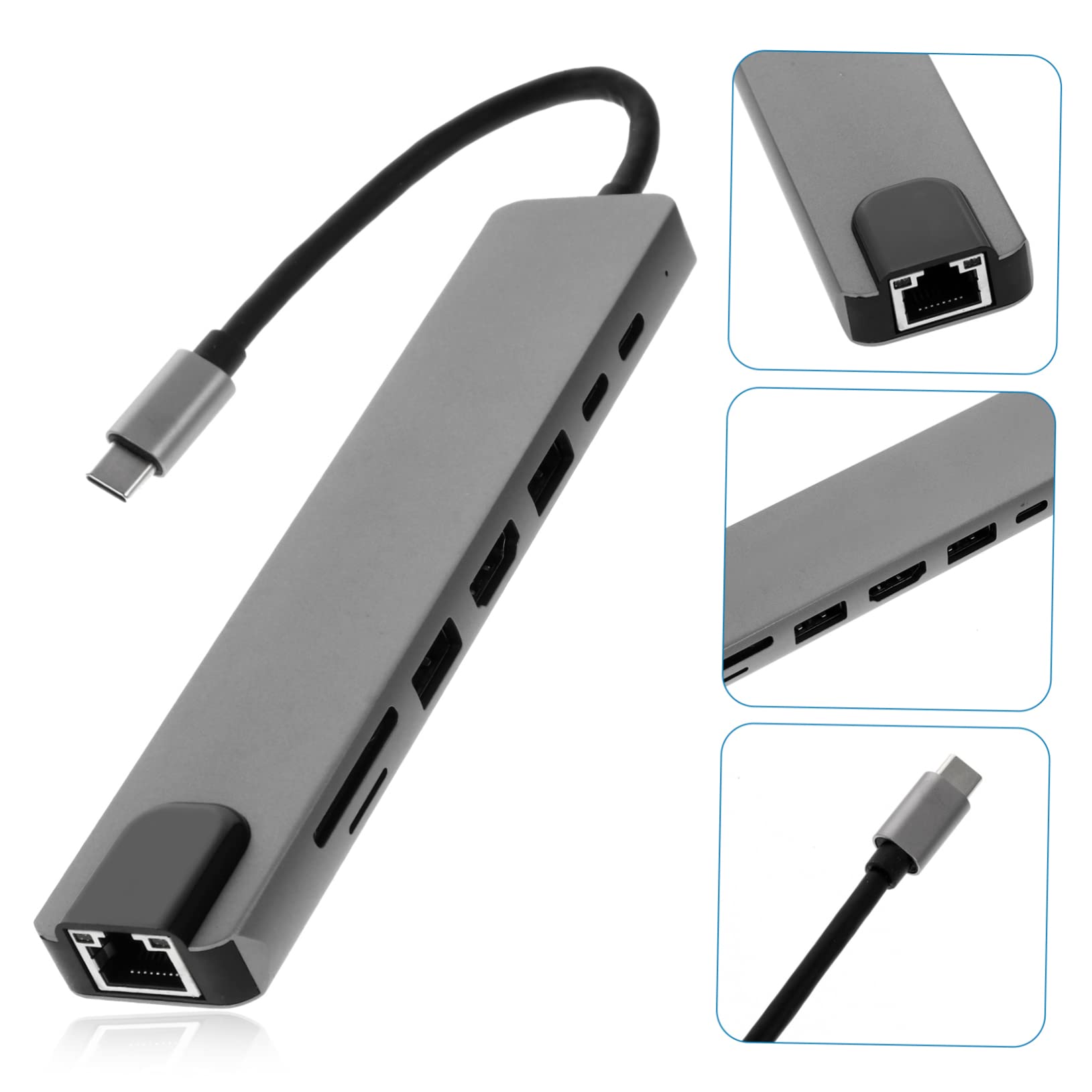 Concentrador USB Tipo c Adaptador De Pequeño y Compacto Fácil De Usar Compatible Móviles y Pc