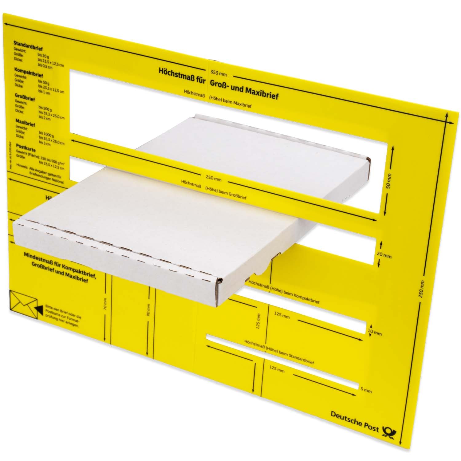 1000x Großbriefkartons 230 x 160 x 20 mm GB-1 weiß Großbrief Karton Faltschachtel stabil Versandkarton Post DHL Versand DIN A5 Warensendung Büchersendung Versandschachtel (1000 Stück)
