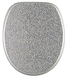 L/B: ca. 47,0 / 37,7 cm WC Sitz mit Absenkautomatik, faszinierendes Design mit Kristallsteinen auf dem WC-Sitz, einfache Montage, stabile Scharniere, Crystal Silver
