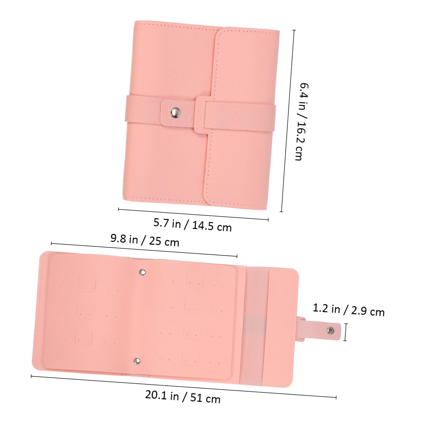 Garneck Jewelry Organizer for Travel Earring Book Holder Large Capacity Ear Storage Bag Portable Jewelry Binder