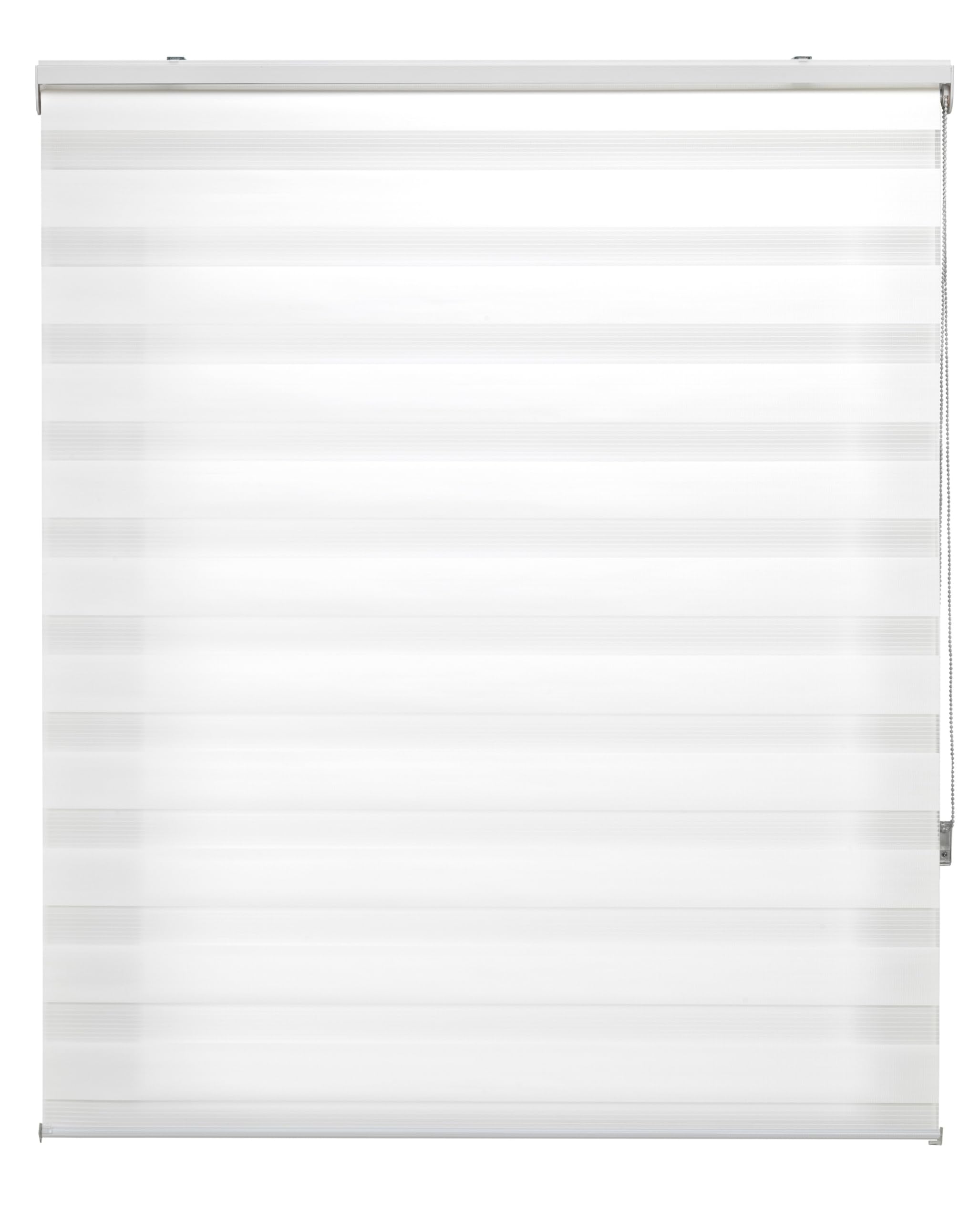 ECOMMERC3 | Tenda a Rullo Elegante Giorno e Notte 120x250 - Doppio Tessuto 117x245 - Facile Installazione Colore Bianco