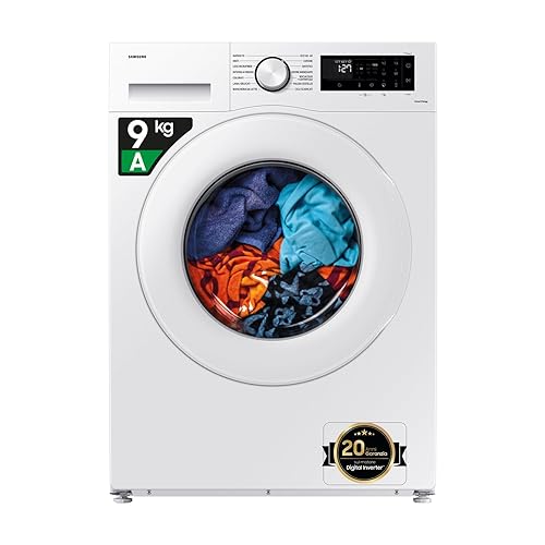 Samsung Lavatrice Crystal Clean WW90CGC04DTEET Libera installazione, 9 Kg, Wifi, Ecobubble, Vapore, Carica Frontale, 60l x 85h x 55p cm