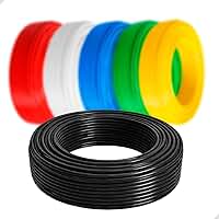 Cabo Flexível 2,5mm 50m Alucobre Antichama 450V Certificado INMETRO | Fio Elétrico PVC para Instalações Residenciais e Uso Geral (Preto)