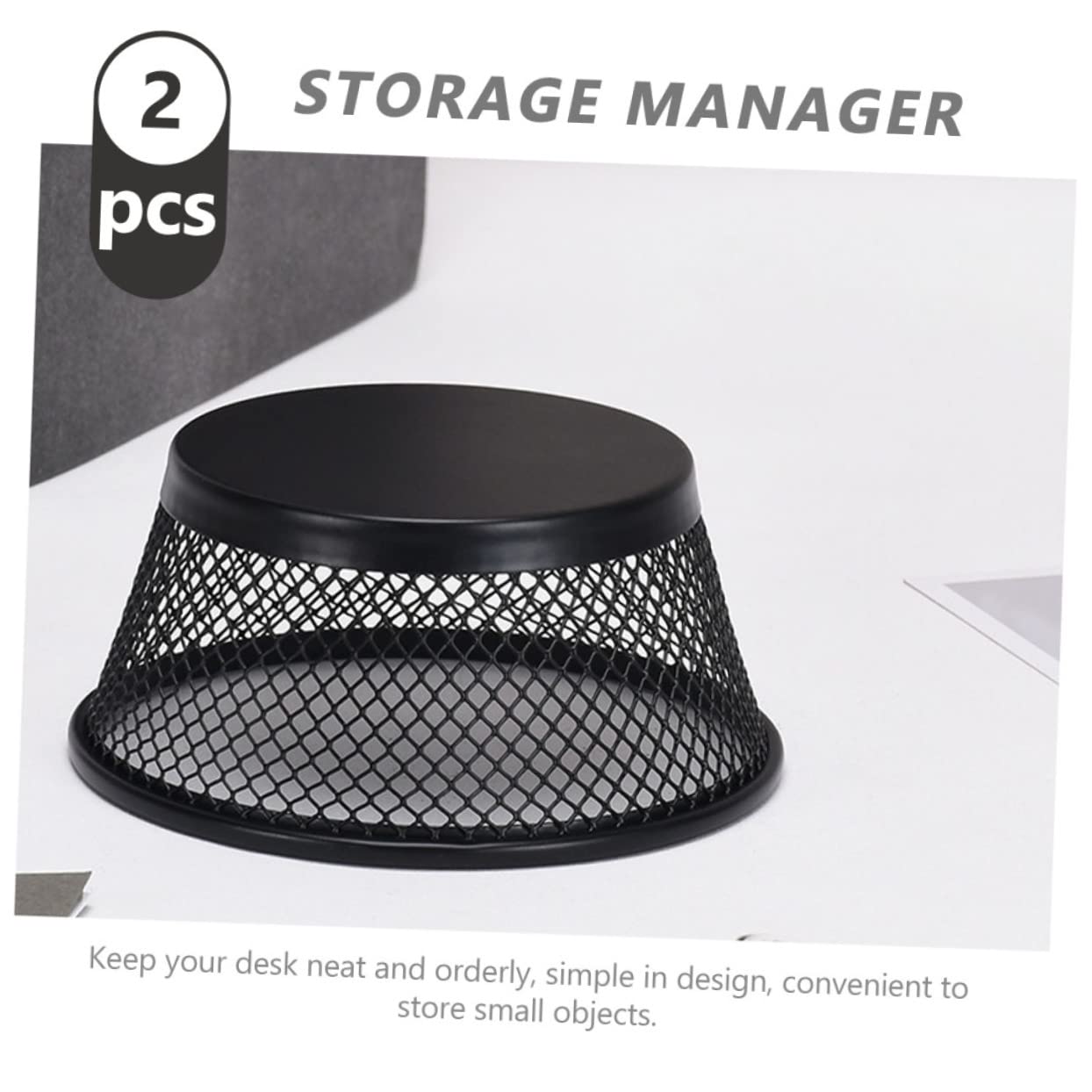 Alipis 8 Pz Secchio Portaoggetti Per Graffette Porta Rete Da Scrivania Accessori Da Scrivania Carrello Della Cancelleria Contenitori Magnetico Ufficio Scatola Di Cancelleria Ferro Battuto