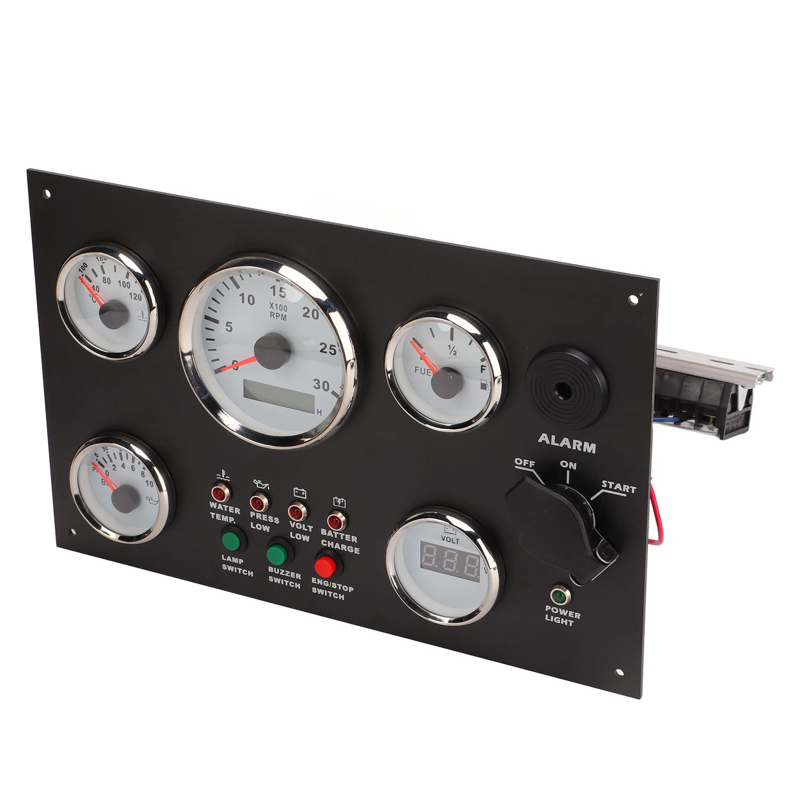 Quadro strumenti motore, quadro strumenti barca Volume olio residuo Temperatura acqua per macchine agricole