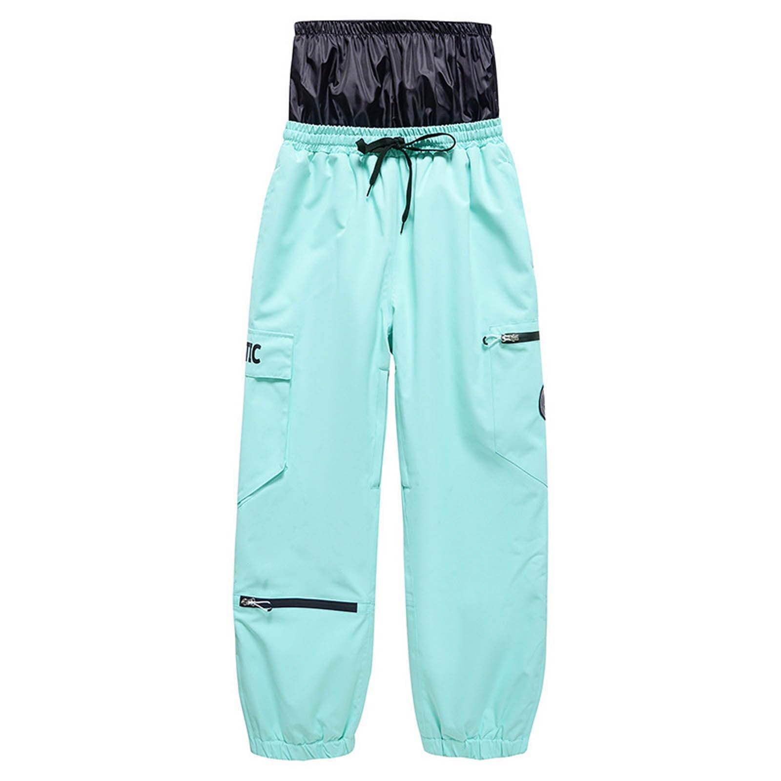 Generisch Baggy - Pantaloni da sci per uomo e donna, da tavola e da sci doppia, per l'inverno all'aperto, antivento e caldi, pantaloni da sci