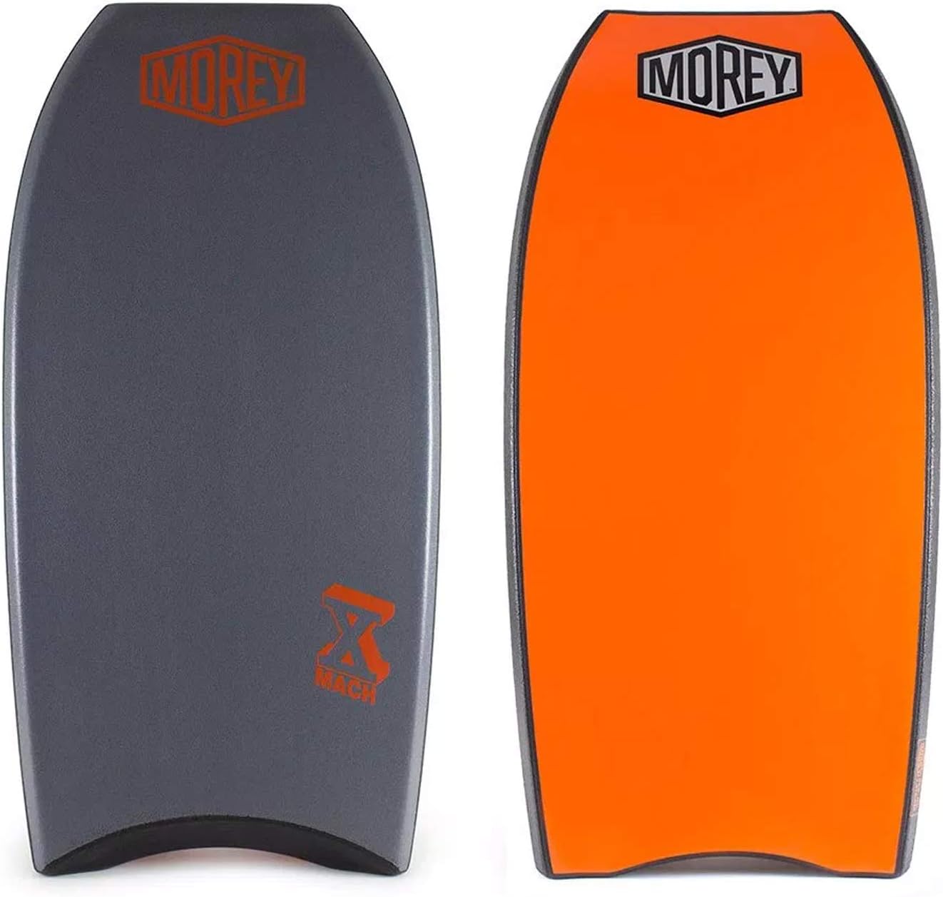 Morey Mach 10 40 Bodyboard Grey Deck, Black Rails