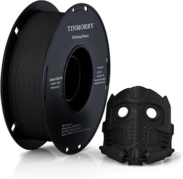 TINMORRY PLA-CF Carbon Fiber Filament 1.75mm, 1 KG, Black