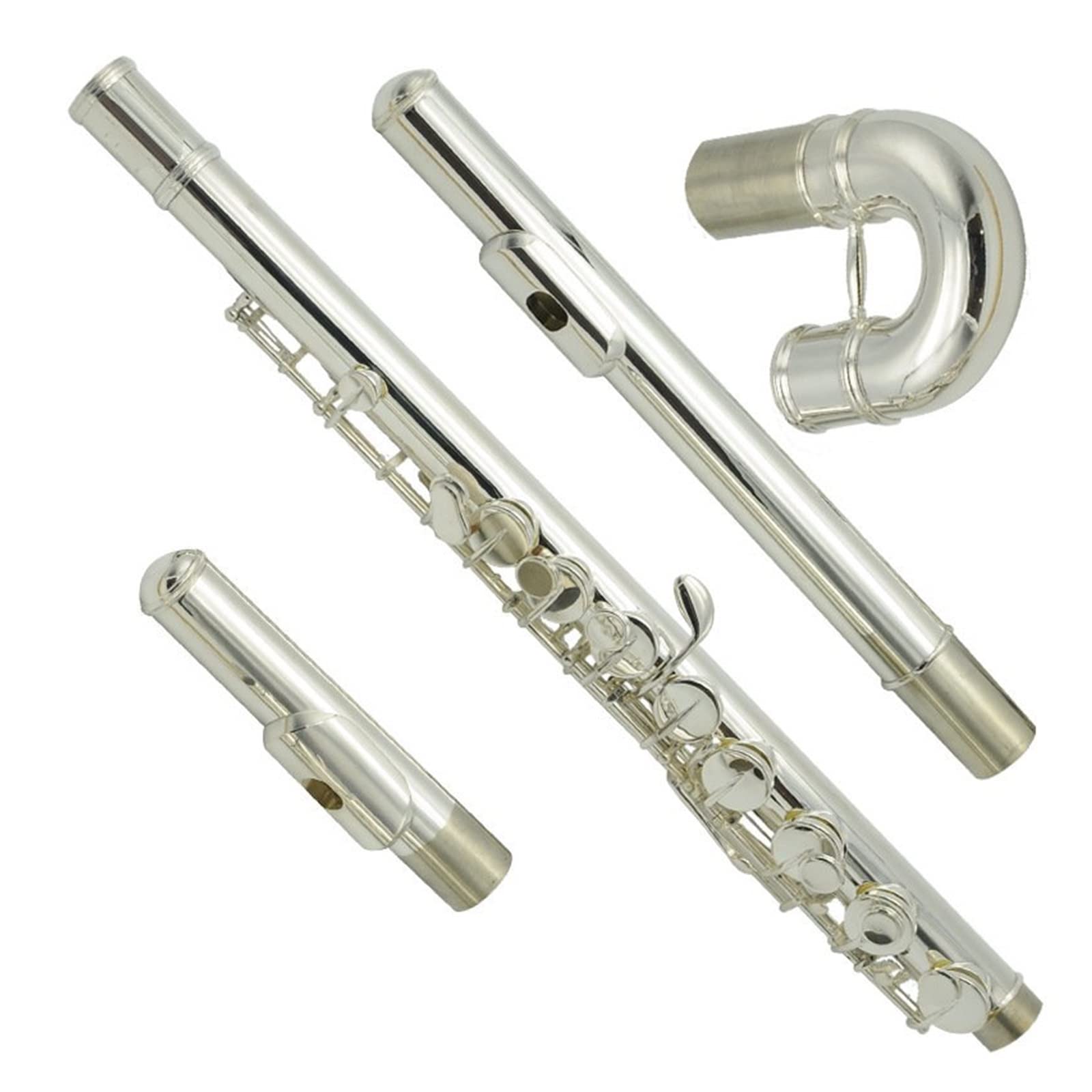 Flûte Alto Jouant Débutants pour Flûte Plaquée Argent Clé G Flûte Débutants
