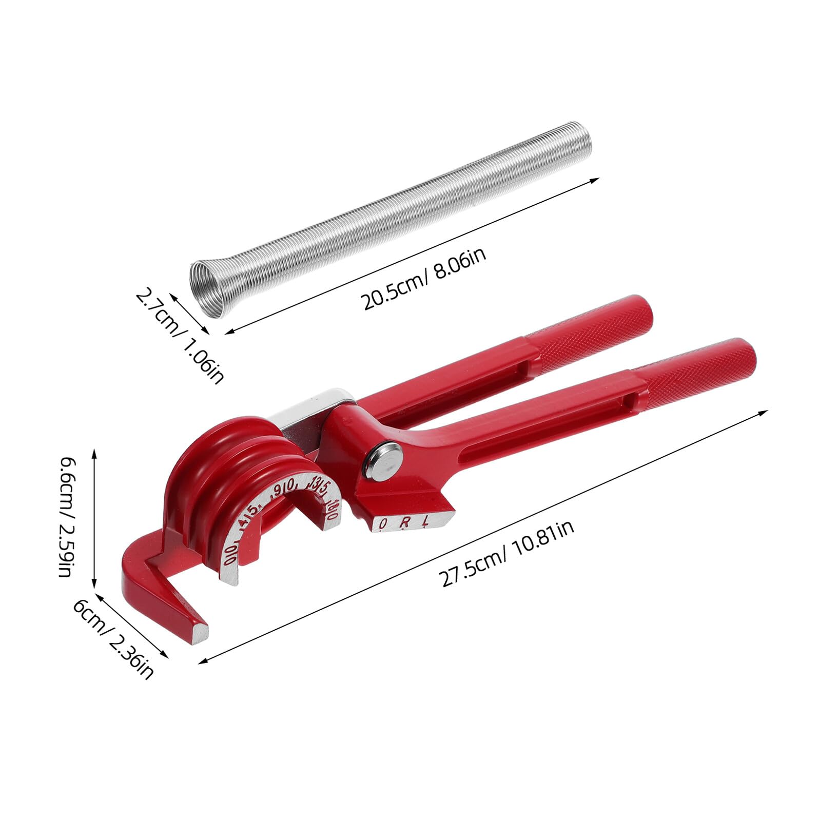 Utensili per Piegatura Alluminio Slot Piegatubi Manuali per Tubi in Rame e Alluminio Attrezzatura Portatile per HVAC e Aria Condizionata