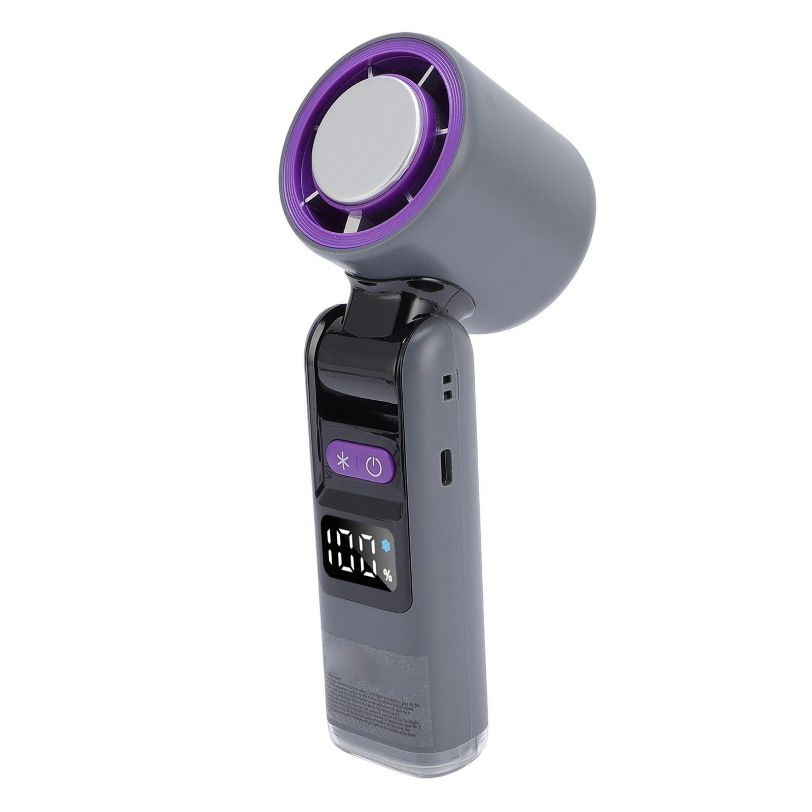 Fan Portatile Portatile, Ventola di Raffreddamento Portatile Tascabile Pieghevole con Display Digitale, Mini Ventilatori Ricaricabili USB Fan Personali per Donne Che Viaggiano