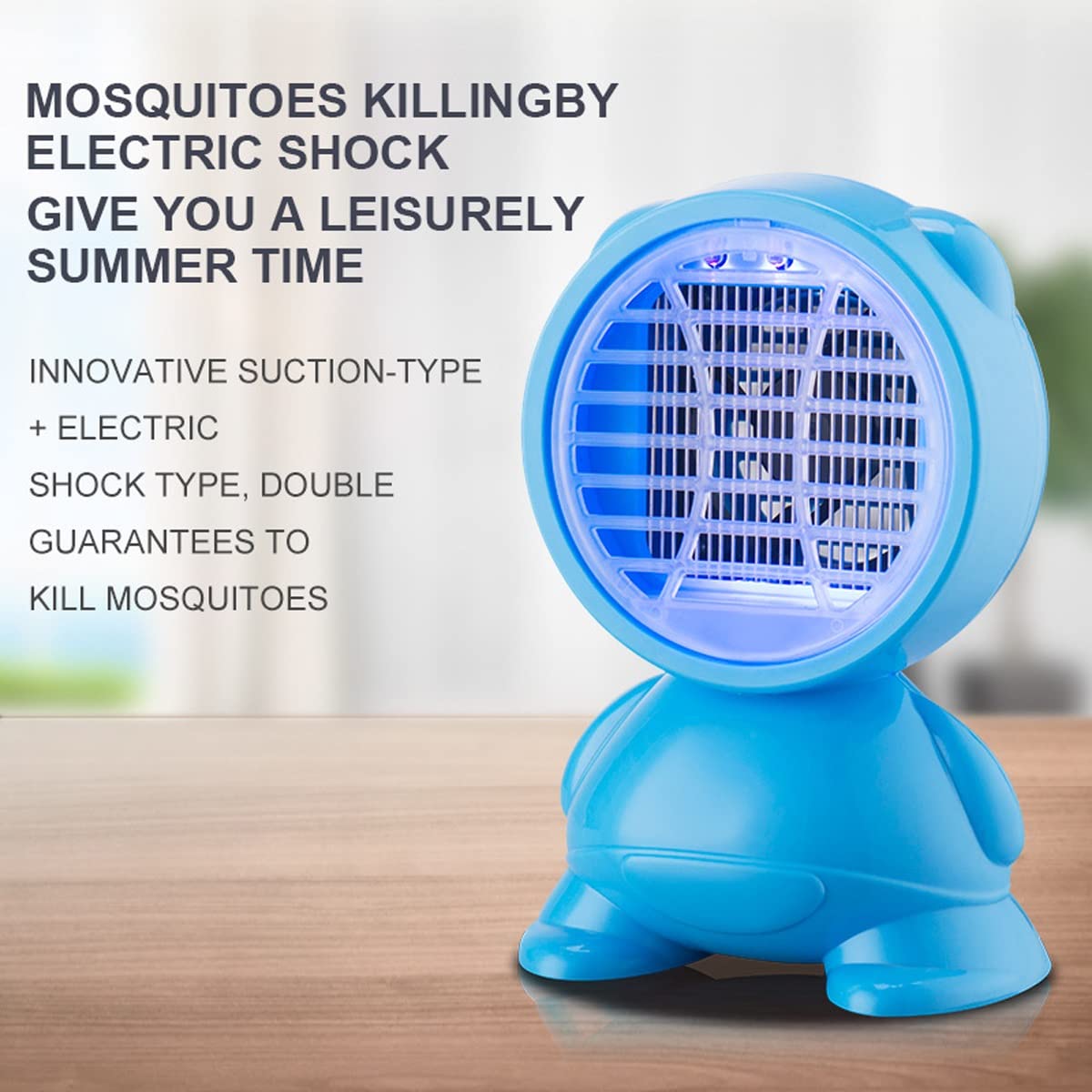 Lámpara antimosquitos, Asesino de Mosquitos con Descarga eléctrica portátil para el hogar: Control físico silencioso de Mosquitos, Ahorro de energía, Asesino de Mosquitos para Interiores y e