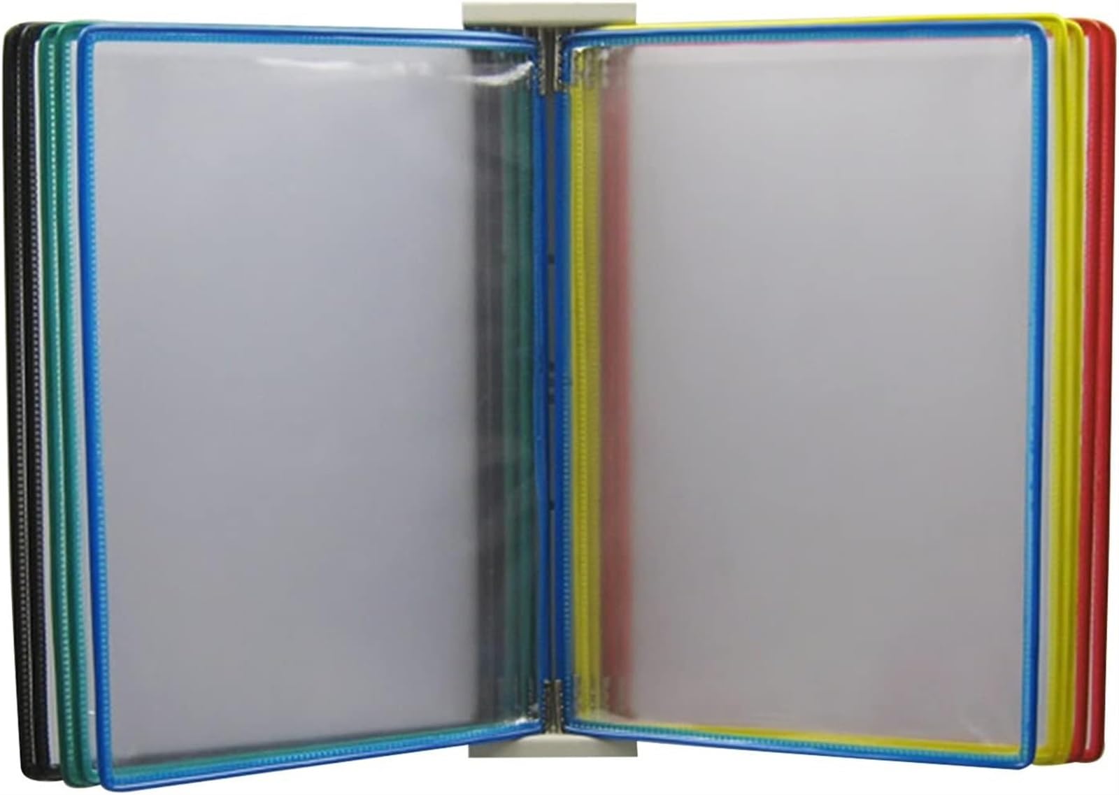 noxozoqm Wall Mounted Reference, 10 Double-Sided Panels, A4 Letter-Size, Assorted Colors(Color:C)