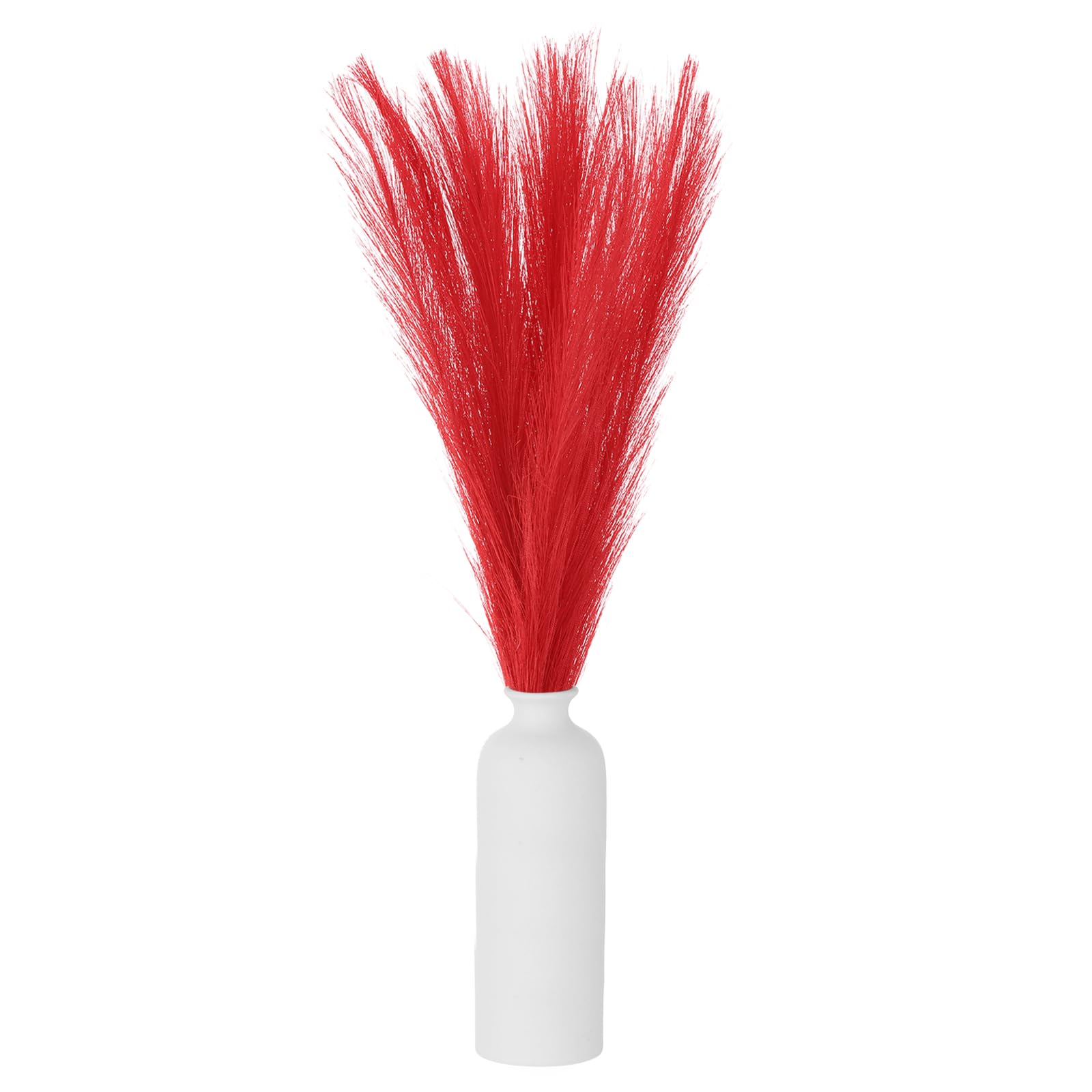 QUARKZMAN 12 Pcs Erba Delle Pampas Finta 18 Pollici Erba Delle Pampas Rossa