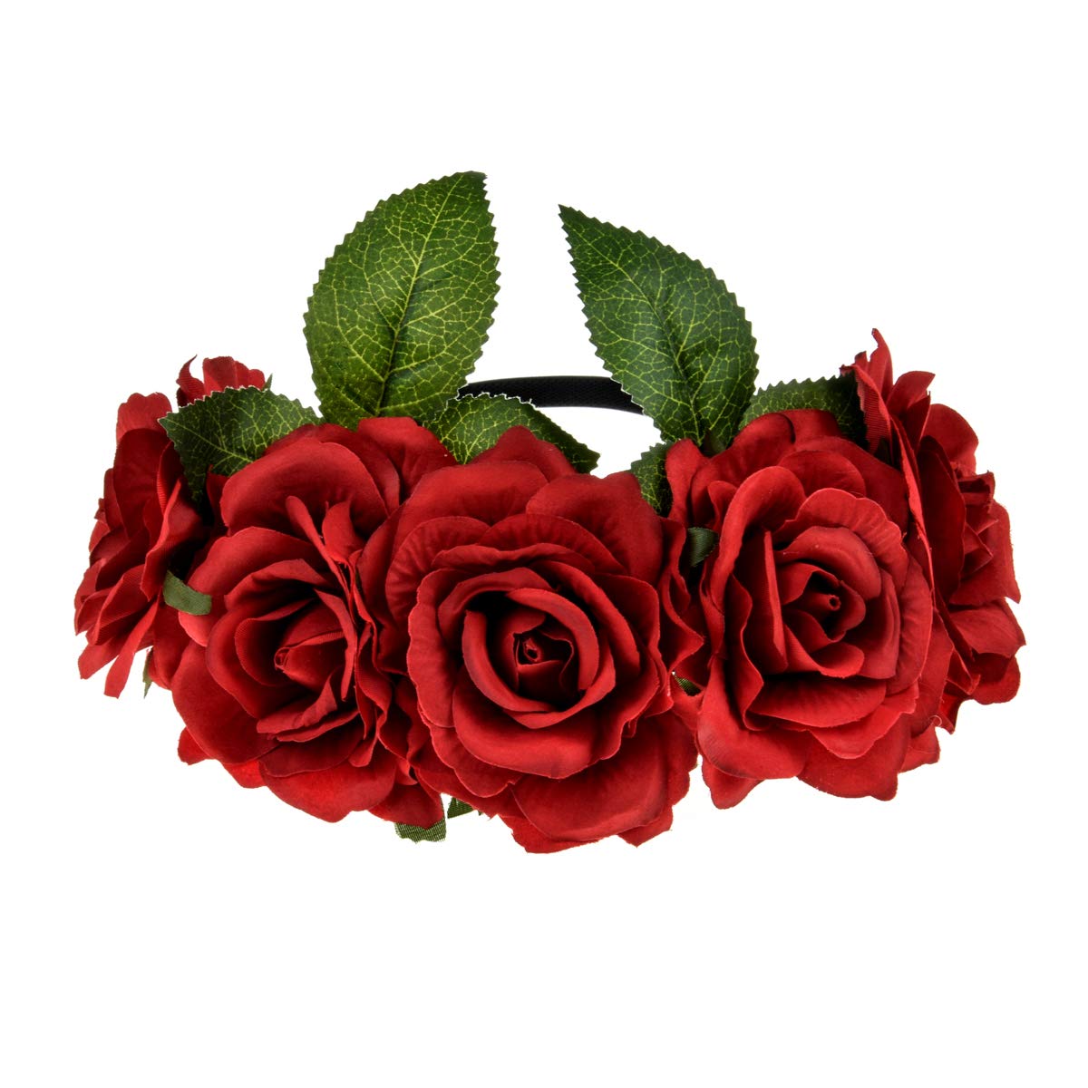 Mexican Flower Crown Halloween Floral Headband Rose Flower Tiara