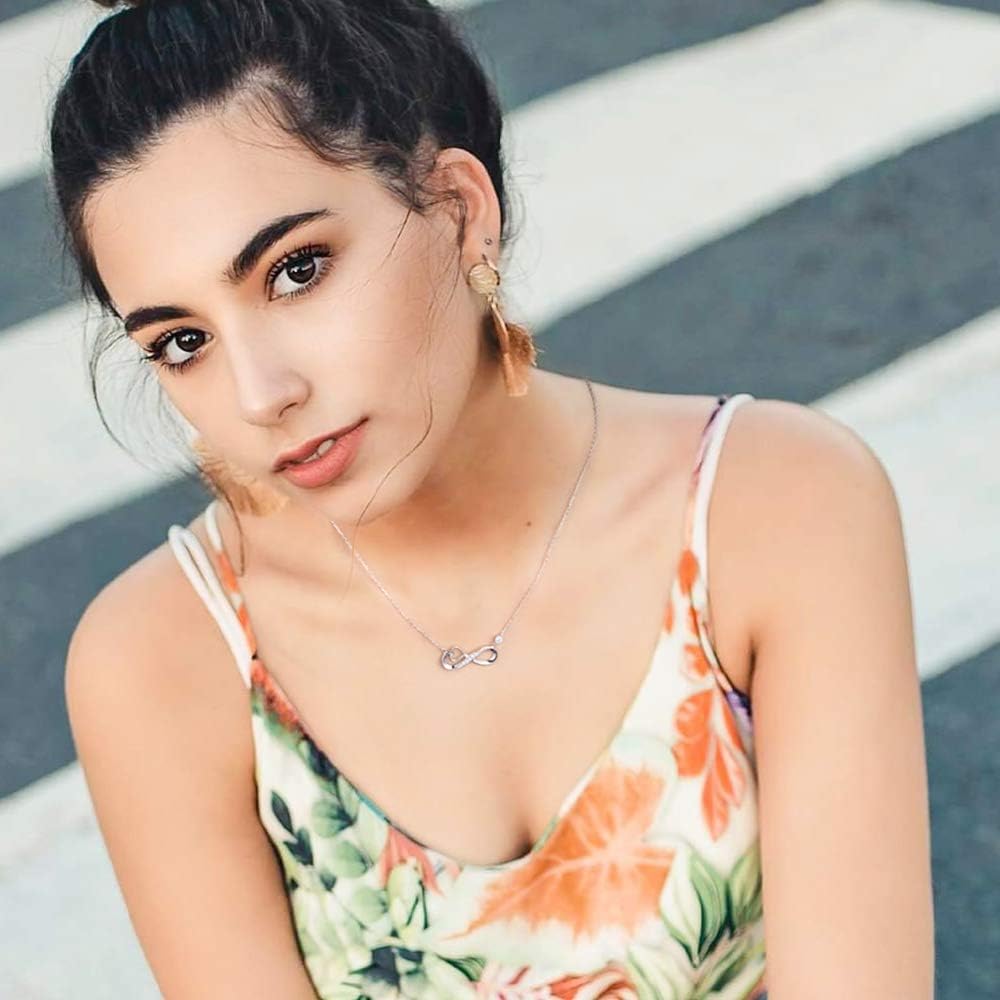 Necklaces for Women 925 Sterling Silver Infinity Heart Necklace for Women Love Pendant Necklace with Cubic Zirconia - Image 6