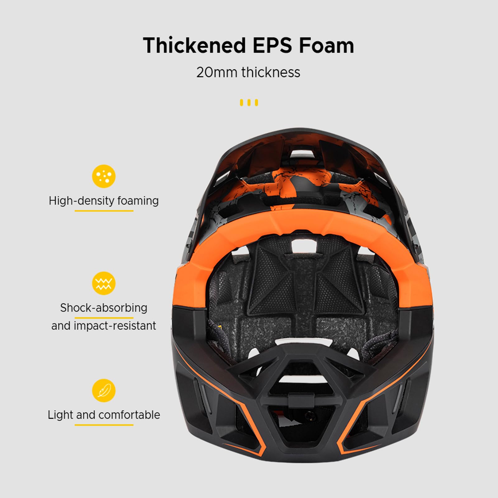 Casco integrale per mountain bike, per adulti, da corsa, downhill, MTB, per uomo/donna, con visiera, oltre 31 prese d'aria, circonferenza della testa di 59-61 cm
