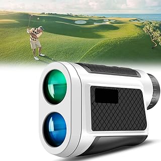 KRUZZO Golf Range Finder with Slope On/Off, 1500M, ±0.5M Accuracy High-Precision Range Finder Golf, 6X Magnification, with Vibration Distance/Speed/Angle Measurement, for Golf Lovers 1000M