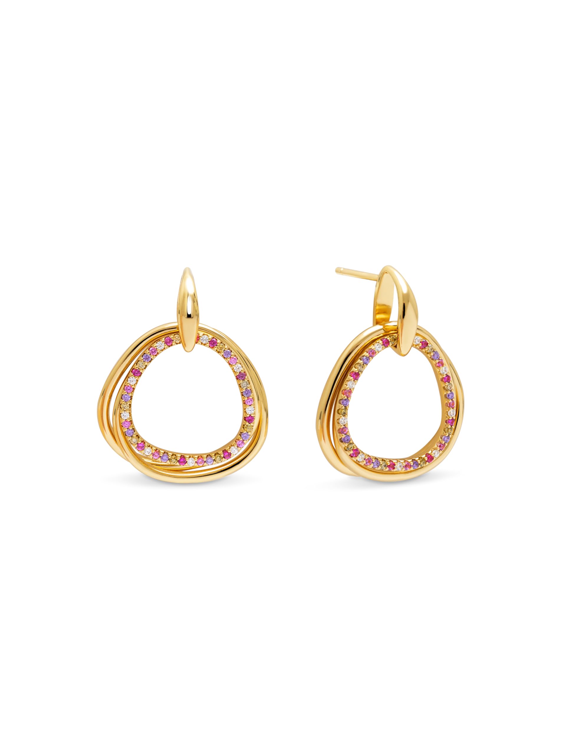 SINGULARU Pendientes Mujer Oria Colors Baño Oro