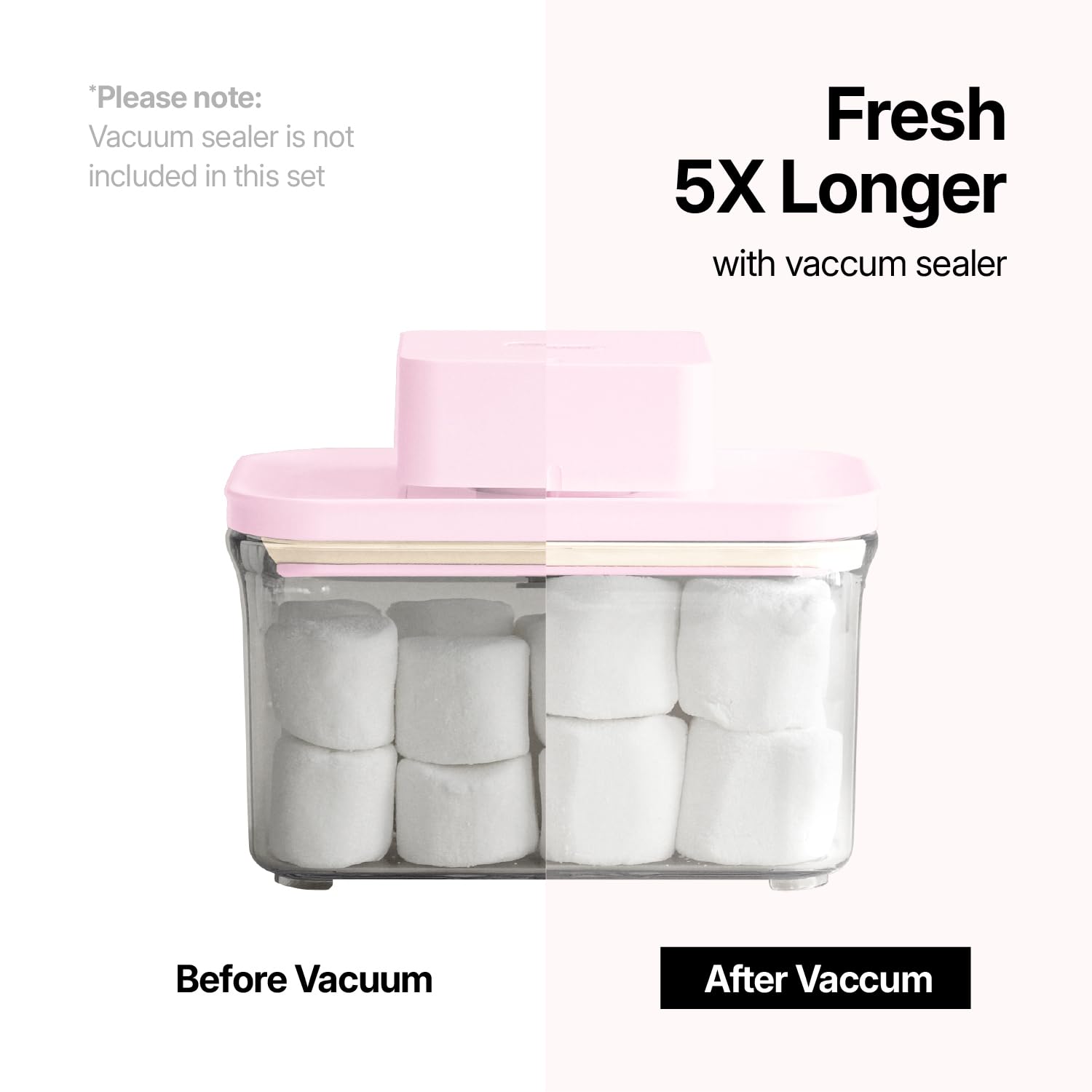 Amazon｜VAKUEN プレミアム密閉食品保存容器 ローズ (ローズ1.4LX2個