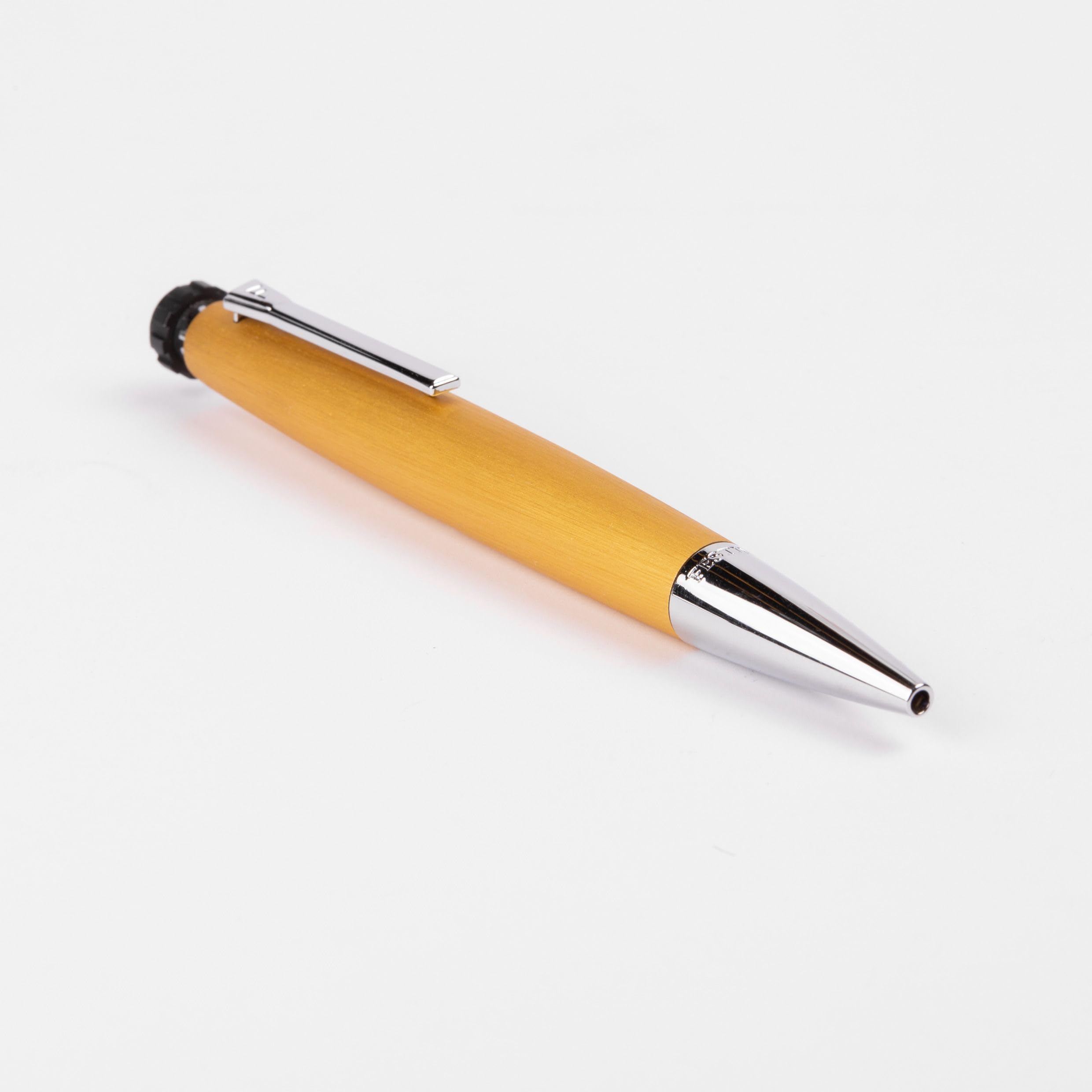 Festina Office Chronbike Rainbow Collection Ballpoint Pen with Silver Accents Yellow Ink Body Made of Brass and Aluminium with Push Mechanism FSC1744S - Image 4