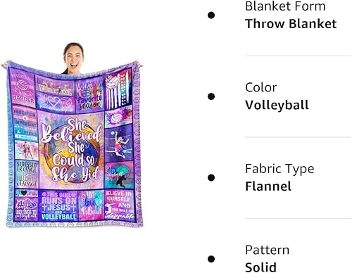 Miniatura 8 de Manta de regalo de voleibol regalos de voleibol para adolescentes regalos de entrenador de voleibol para mujeres los mejores regalos de equipo para